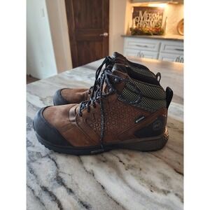Timberland PRO Waterproof Mens Reaxion Work Boots Brown Leather Composite Size 8